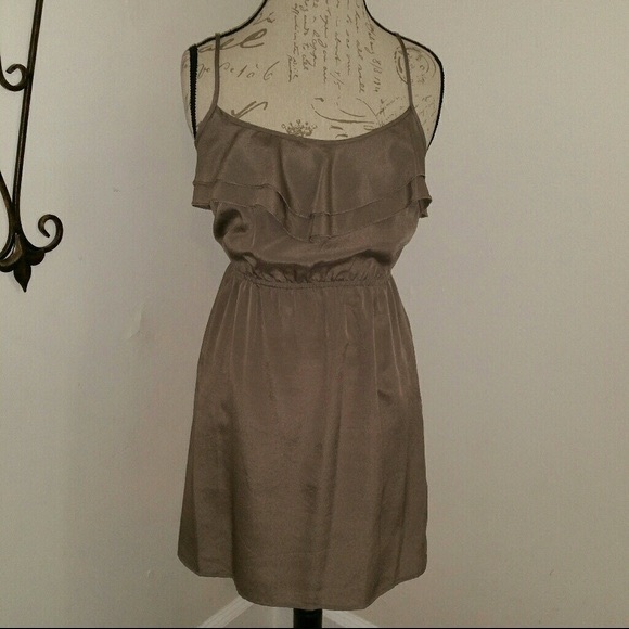 Forever21 olive chiffon dress - size S - Picture 2 of 7